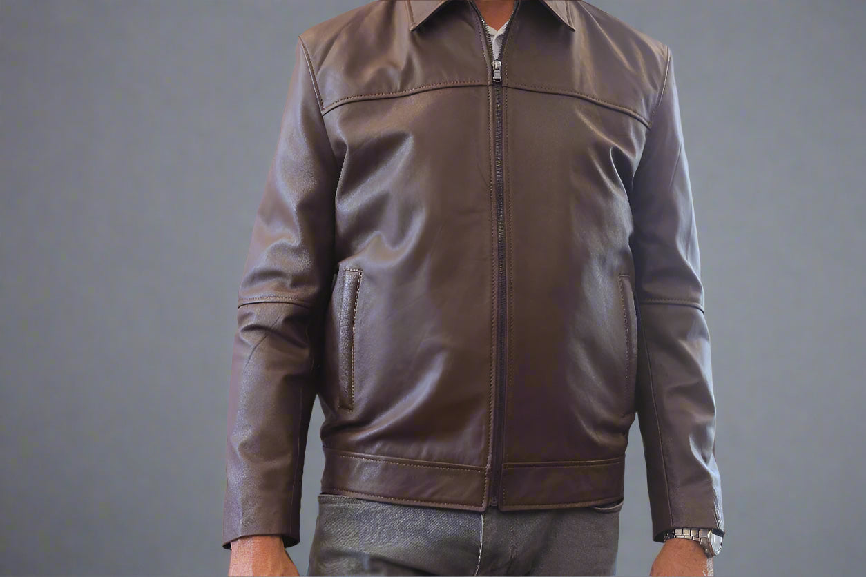 Vintage Brown Aviator Jacket – Classic & Timeless Leather Craftsmanship for Men